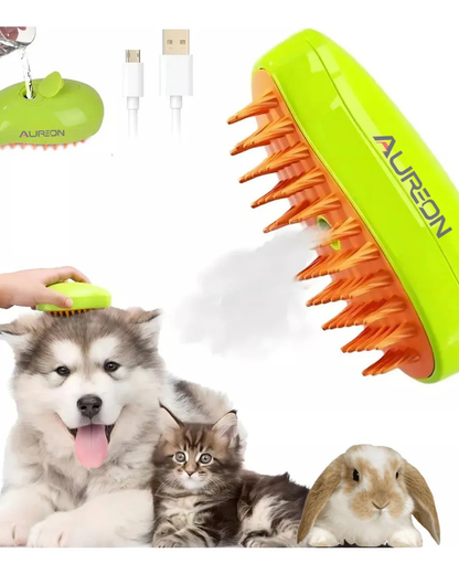 CEPILLO A VAPOR PARA MASCOTAS 3 EN 1